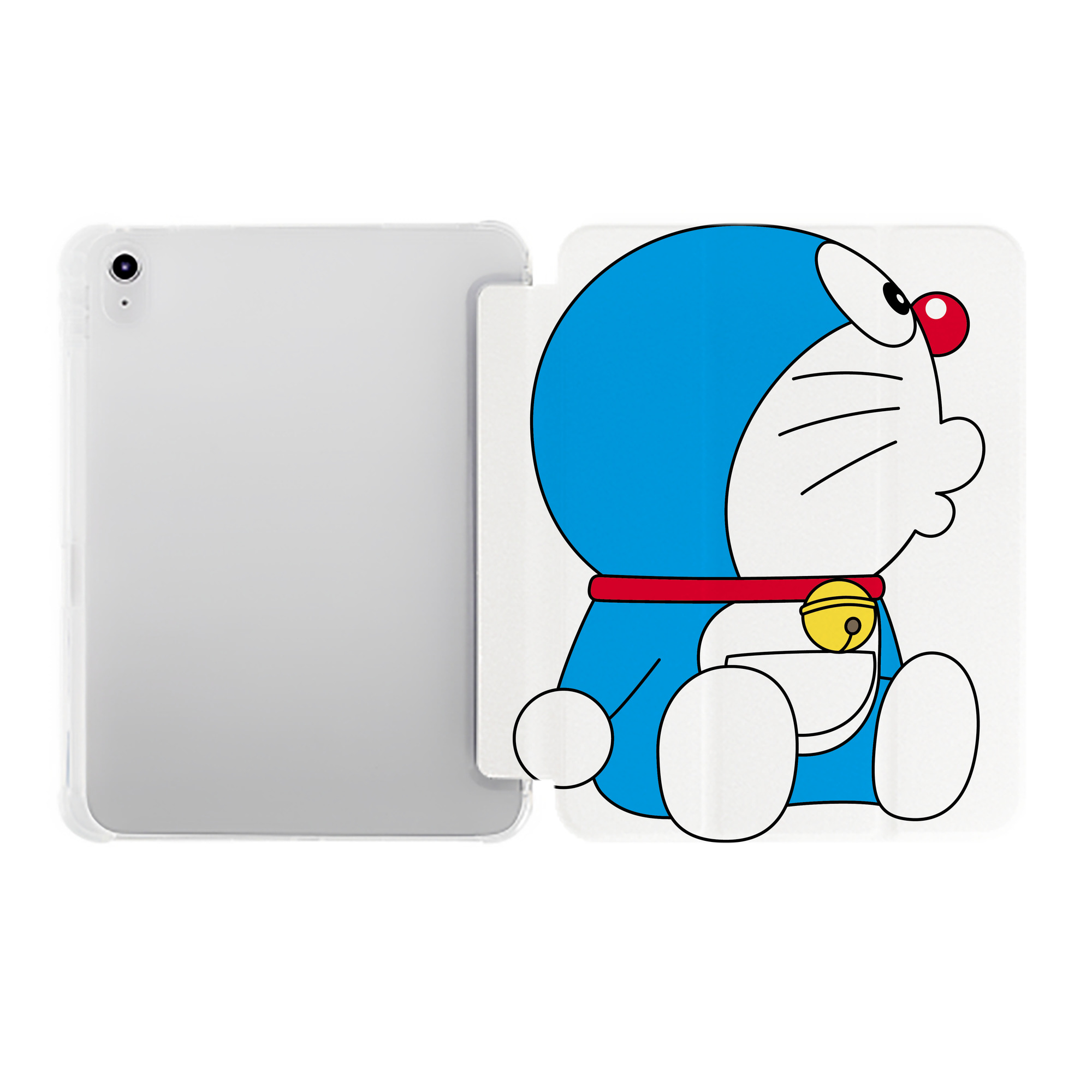 （画像用） ドラえもん Doraemon IPad ケース ペン収納付き 三つ折りスタンド PUレザー×シリコン 対応機種9.5/10.5/10.9インチ